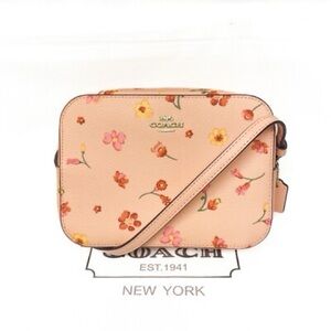 Coach Peach Floral Crossbody Bag